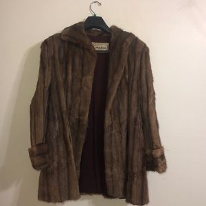 Real fur winter coat